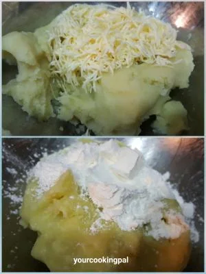 Spinach Cheese Fingers preparation