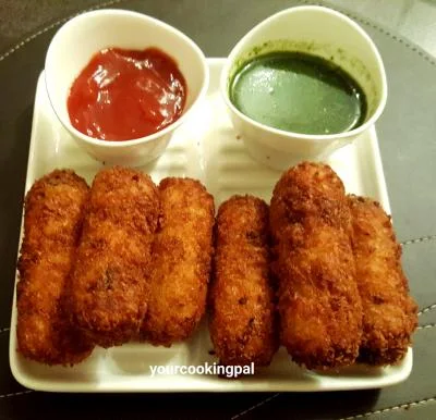 Spinach Cheese Fingers preparation
