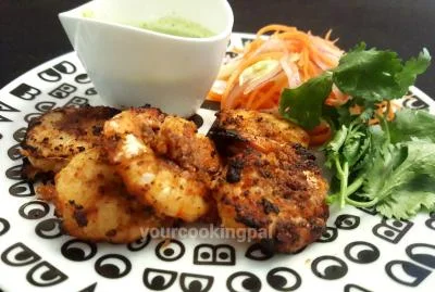 Tandoori Prawns - How to make Barbecue Prawns preparation photo 1