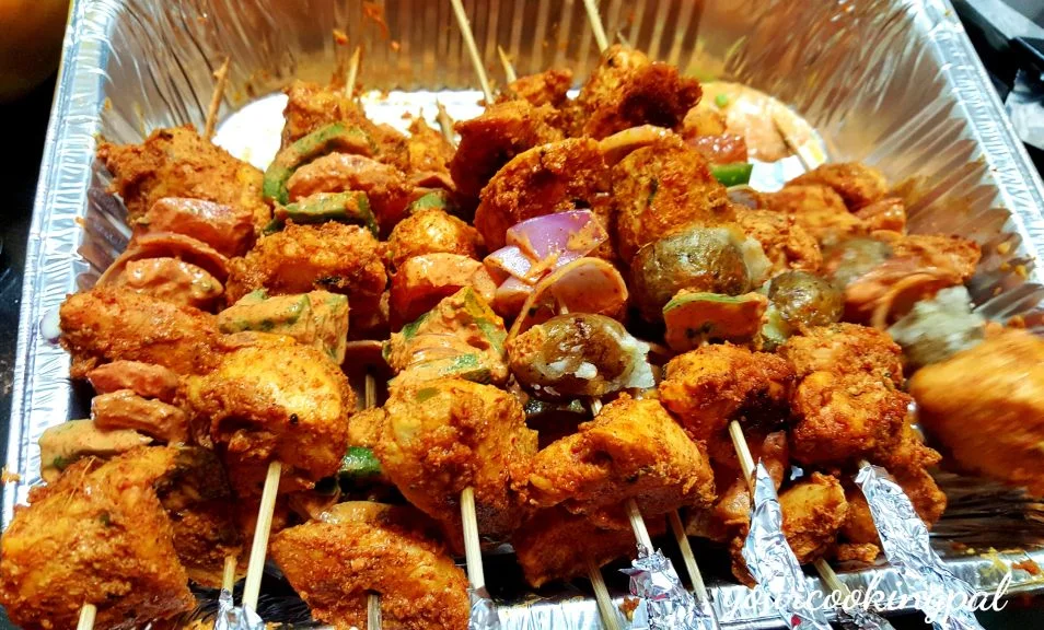 Tandoori Prawns - How to make Barbecue Prawns preparation photo 2