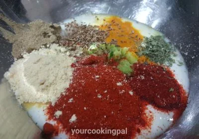 Tandoori Vegetables preparation