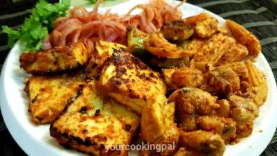 Tandoori Vegetables preparation