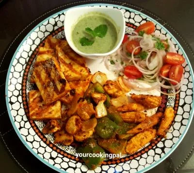 Tandoori Vegetables preparation