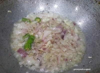 Tomato Sabzi preparation