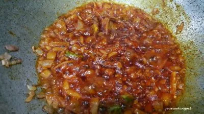 Tomato Sabzi preparation