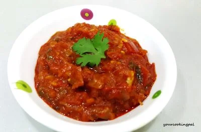 Tomato Sabzi preparation