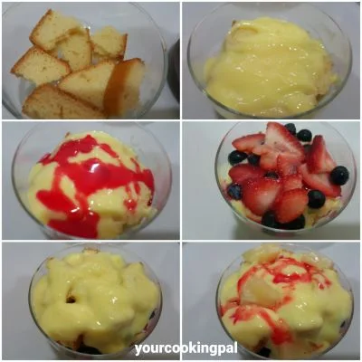 Trifle Pudding preparation