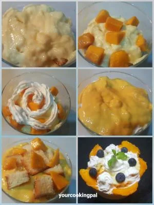 Trifle Pudding - Mango Flavour preparation