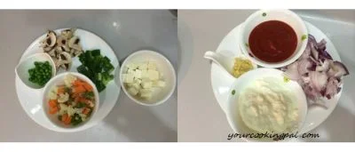 Veg Shahi Biryani preparation