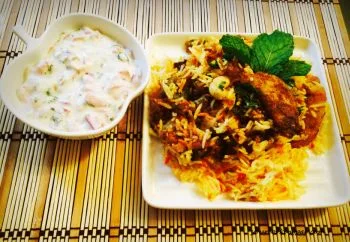 Veg Shahi Biryani preparation photo 1