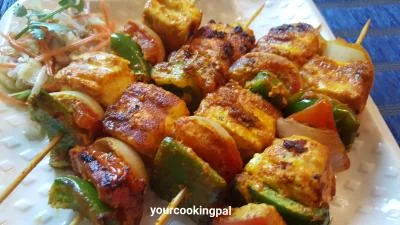 Zaffrani Paneer Tikka preparation photo 1